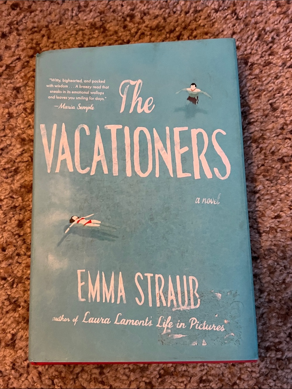 The Vacationers by Emma Straub - Teal Hardcover New condition